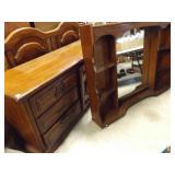 Triple Dresser (9 drawers) & Mirror Shelving Unit