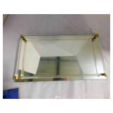 vintage glass rectangular vanity