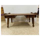 36" X 20" X 16" Brown wood Coffee Table with 2