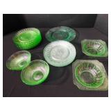 Uranium Glass Green, variety, 5 styles (14)