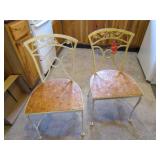 2 Metal chairs