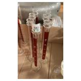 7 PYREX No. 3046 Red Graduated 50 ml Cylinders