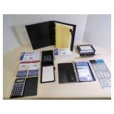 Calculators, Index Card Holder w/cards,