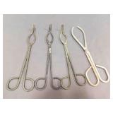 4 Metal 9" Crucible Chemistry Tongs