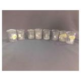 (27) Beakers Mostly PYREX - from 100 ml to 10 ml