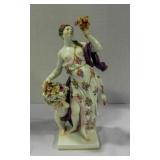 Vintage Porcelain Woman and Child Figurine