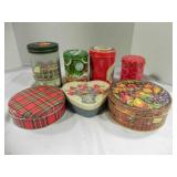 7 Holiday Tin Canister