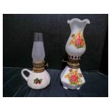 Painted Oil Lamps