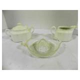 Set of Vintage Creamer and Sugar Bowl,