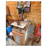 Drill press & cabinet, powers on