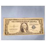 One dollar; Silver Certificate; Series of 1935 E