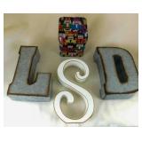 Alphabet Dï¿½cor - Metal & Wood Letters - Nutcracker