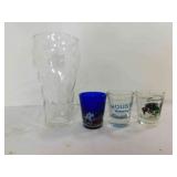 Diet Coke - Glass Cup & 3 Shot Glasses - Wyoming