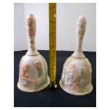 2)Vintage Lefton China Nativity Bells