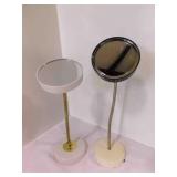 (2) Magnified Beauty Mirrors Goose Neck Adjustable