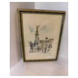 14" X 18" Buckingham Palace London Water Color??