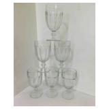 (6) Vintage Libbey Duratuff Gibraltar Clear Glass