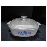 Corningware Blue Cornflower with lid baking dish.