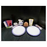 Plates, Coasters, Creamer, Scissor Rack, & More