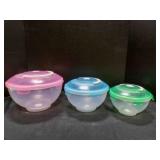 Bowls With Locking Lids and Handles