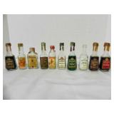 10) Vintage Mini Liqueur Bottles