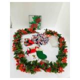 Plastic Poinsettia Sun Catcher Poinsettia Garland