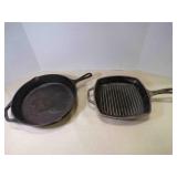 2 Lodge Cast Iron Pans