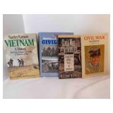 3 Civil War Books & Vietnam War