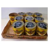 10 Empty Pennzoil Oil Cans SAE 30