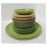 Melamine Plates & 1 Small Bowl - Texas Ware -