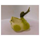 Hull USA Pottery Swan Planter MCM Green Bird