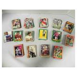 Variety of Vintage NFL Trading Cards