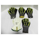 6 Pairs of Tektye Gloves, 1 Pair of Endura Gloves