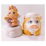 Vintage Ceramic Angel Miss Piggy Musical