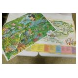 Walt Disney World Magic Kingdom Map Poster 40 x 32