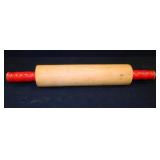 Vintage Rolling Pin w/ red Wood handles