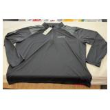 ADDIAS CASE IH BLACK POLO 1/4 ZIP PULLOVER