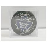 Autographed Puck DARRYL SITTLER With COA