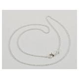 Silver Chain Necklace Stamped 925 16"