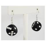 Black Dice Earrings