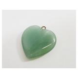 Aventurine Pendant Green Heart Stone Pendant