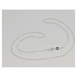 Silver Chain Necklace Stamped 925  20"