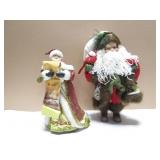 2 Large Santa Clauses