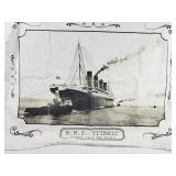 Souvenir Tea Towel 20 x 24" R.M.S Titanic