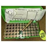 (27) Rounds .338 Win Mag Ammo & Extra Brass