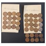 Lot of (40) Old Wheat Pennies (1942 & 1942 D)