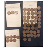 Lot of (52) Old Wheat Pennies (1944, 1945 & 1945