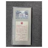 Vintage Professionally Framed Memorabilia