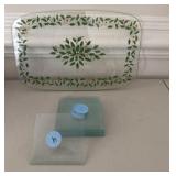 Glass Tray & Coaster