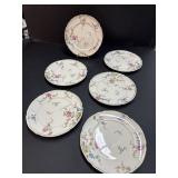 Vintage Floral Porcelain Plate